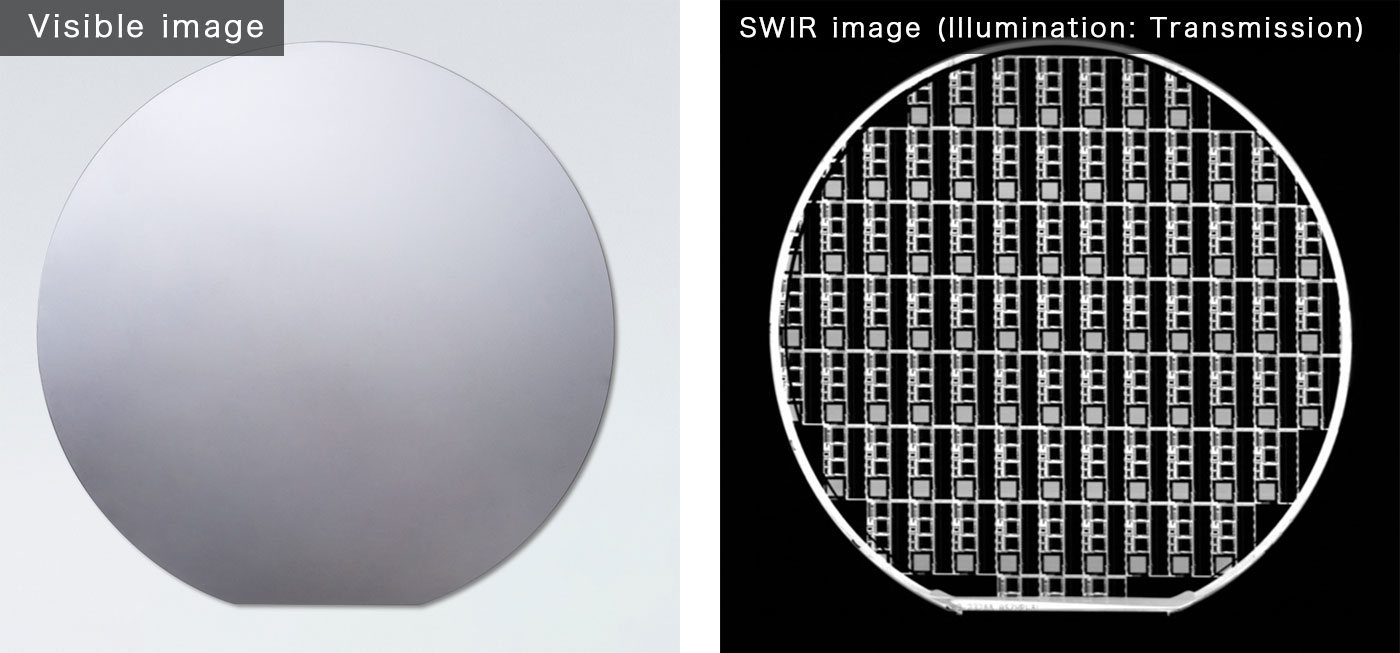 硅晶圆对比图像